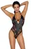 Cottelli Lingerie Body Matte Look & Lace, Black, Size L