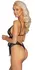 Kissable Body L/XL Elegant Black Lace Adjustable Straps