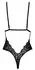 Kissable Body L/XL Elegant Black Lace Adjustable Straps