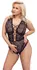 Curves дантелено боди с детайли розово злато, регулируемо, 95E/2XL