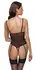 Cottelli LINGERIE Body XL - Black Lace Transparent Adjustable Straps