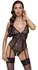 Cottelli LINGERIE Bodysuit L Black Lace Adjustable Straps