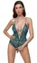 Cottelli Lingerie Body Teal S - Elegant Lace Bodysuit with Open Design
