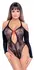 NO:XQSE Lace Body 3/4 Sleeves Open Shoulder Red Bow S-L