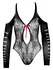 NO:XQSE Lace Body 3/4 Sleeves Open Shoulder Red Bow S-L