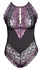 Cottelli CURVES Body Lace 3XL - Two-Tone Floral Lace Bodysuit