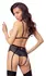 Abierta Fina Body Decoration L - Open Cup Powernet with Rose-Gold Details