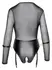 Cottelli Collection Bondage Body Black Matte Look with Sleeves & Cuffs L