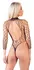 Cottelli Collection Fence Net Bodysuit S-L Black High-Leg Design