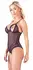 Cottelli Collection Body L Semi-Transparent Lace with Pearls, Black