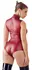 Cottelli Collection Body Bordeaux Zip XL - Matte High-Neck, Stretch Fit