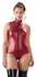Cottelli Collection Body Zip Red S - Matt Finish, 2-Way Zipper, Size S