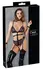 Cottelli BONDAGE Body Harness XL with Wet Look and Removable Chains
