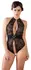 Cottelli Collection Body M Black Transparent with Rhinestone Details