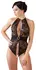 Cottelli Collection Body M Black Transparent with Rhinestone Details