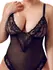 Cottelli Collection Sheer Lace Body 4XL with Adjustable Straps, Black