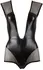 Cottelli Collection Body Black Wet Look Mesh S Zipper Detail