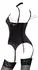 Abierta Fina Basque XL Satin Lace with Removable Rhinestone Chains 85C