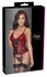 Cottelli Lingerie Basque Red/Black S - Lace & Powernet Design