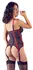Cottelli Collection Basque Set 80B/M Semi-Transparent Black Lace