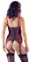 Cottelli Collection Basque Set 80B/M Semi-Transparent Black Lace