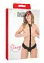 Stacy Tuxedo Panty Lace Briefs with Decorative Bow - Black, One Size