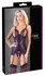 Cottelli Collection Basque S Matte Finish with Lace Details, Crotchless Thong