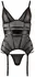Cottelli Collection Cami Suspender S Transparent Powernet Black