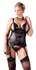Cottelli Collection Cami Suspender 4XL with Lace Accents, Black