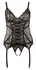 Cottelli Collection Cami Suspender XL Black Lace Set Adjustable Straps