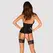 Obsessive Serafia Corsage Set M/L - Black Lace, Adjustable Fit