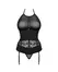 Obsessive Serafia Corsage Set M/L - Black Lace, Adjustable Fit