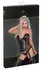 Noir Handmade Corset XL - Leo Velvet & Wetlook, 6 Garters