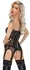 Noir Handmade Leo Velvet Flock Strapless Cami Suspender L