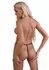 Pearl Beaded G-String by Rimba - Lace Panel, Faux Pearls, S/M & L/XL