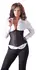 Cottelli Collection Open Cup Corset M Black Adjustable Lace-Up