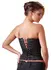 Cottelli Collection Brocade Corset Black XXL Adjustable Lacing