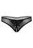 Indra Beaded Crotchless Thong with Butterfly Applique, S/M & L/XL