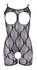 Cottelli Collection Black Lace Catsuit Shorts L/XL with Arm Gauntlets