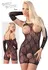 Cottelli Collection Black Lace Short Catsuit S/M with Arm Gauntlets
