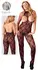 Cottelli Collection Lace Catsuit Open Bust XL-XXL Black, Footed, Halterneck