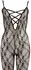 Cottelli Collection Lace Catsuit L/XL Black Open Crotch Bodystocking