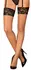 Obsessive Serafina Lace Stockings Nude XS/S Floral Trim