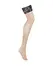 Obsessive Serafina Stockings XL/2XL Nude Lace Floral Trim
