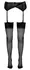 Cottelli Collection Black Stockings with Decorative Seam 15 DEN