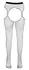 Cottelli Collection Fence Net Suspender Tights S-L, Black, Stretch Fit