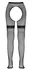 Cottelli Collection Fence Net Tights M/L with Lace Garters Black