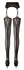 Cottelli Collection Suspender Tights L/XL - Black Mesh, Seam Detail