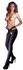 Cottelli Collection Black Stockings S/M with Criss-Cross Waist Strap