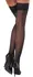 Cottelli Legware Dot 2 Hold-Up Stockings Black with Lace Top 20 DEN